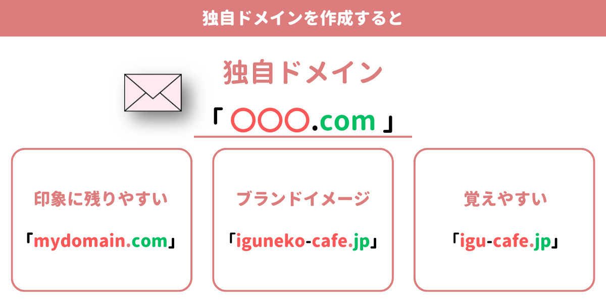独自ドメインのメールアドレスを作成すると得られるメリット