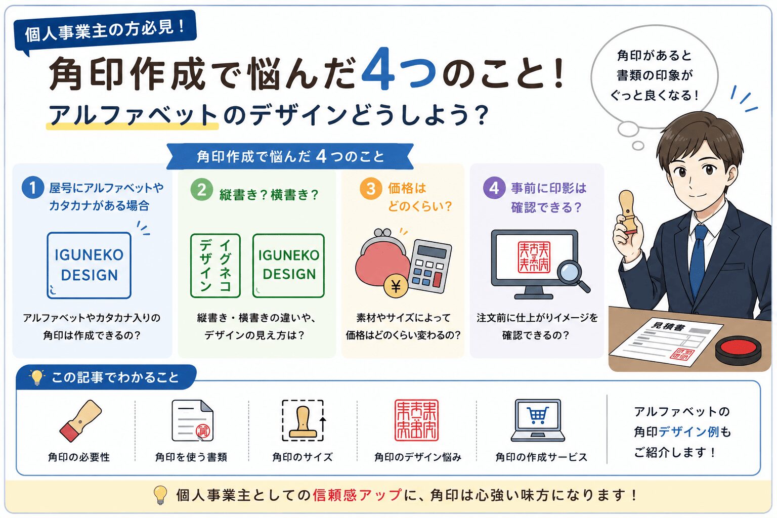 角印アルファベット
