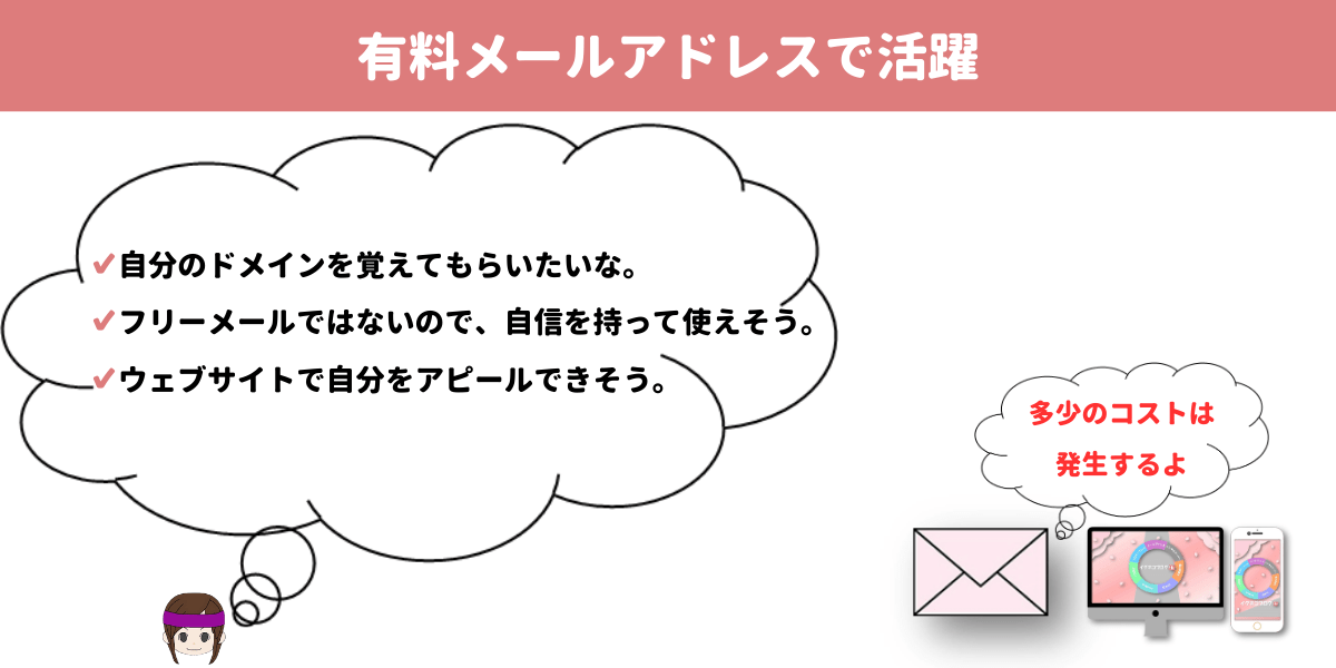 有料メールアドレスの作成と注意点の画像